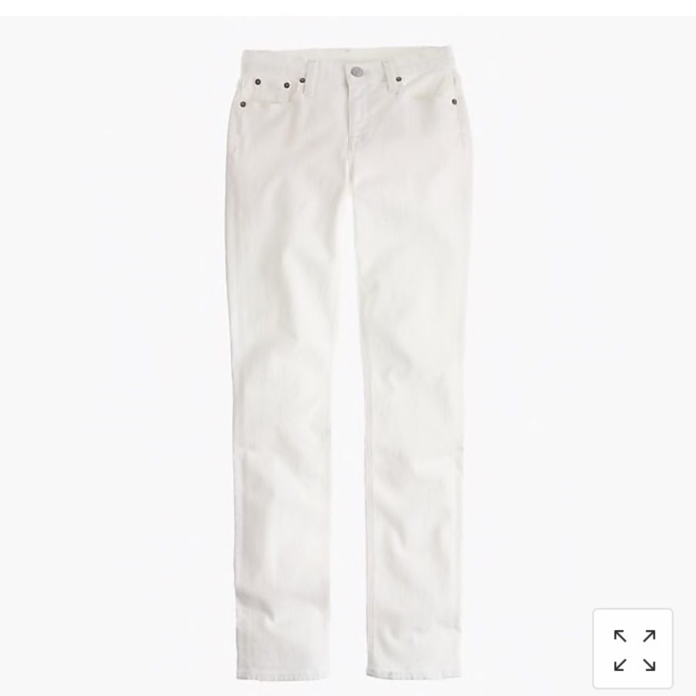 J. Crew Matchstick White Jeans Size 25